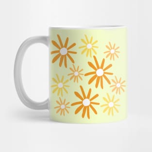 Simple Hand Drawn Flowers Pattern Mug